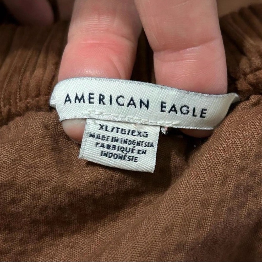 American Eagle Outfitters Brown Corduroy Mini Skirt - Picture 3 of 5